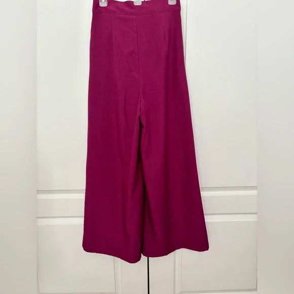 Flying Tomato Magenta Palazzo Pants | Size Small | High Rise Wide Leg - Picture 5 of 10